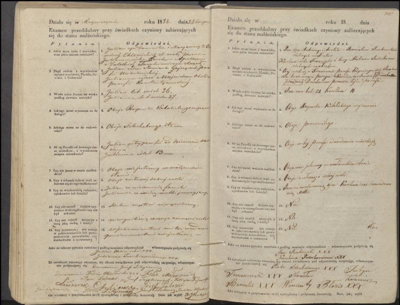Krinčino Romos katalikų parapijos bažnyčios 1853–1862 metų priešjungtuvinės apklausos knyga