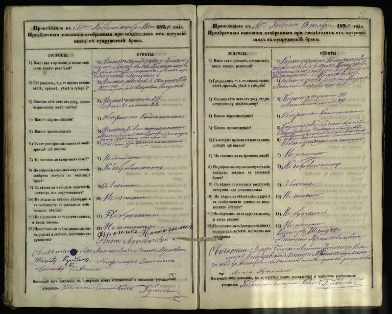 Pasvalio Romos katalikų parapijos bažnyčios 1876–1885 metų priešjungtuvinės apklausos knyga