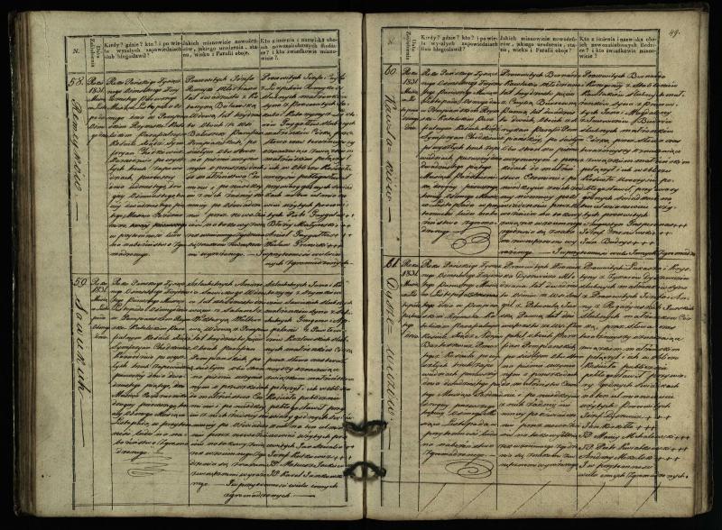 Pumpėnų Romos katalikų parapijos bažnyčios 1827–1836 metų jungtuvių metrikų knyga