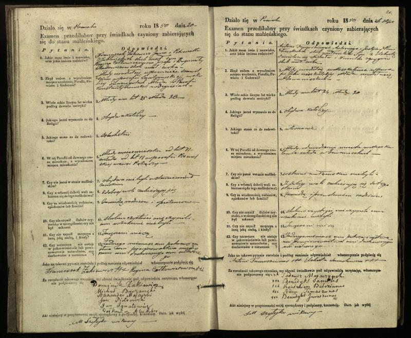 Pasvalio Romos katalikų parapijos bažnyčios 1849–1859 metų priešjungtuvinės apklausos knyga