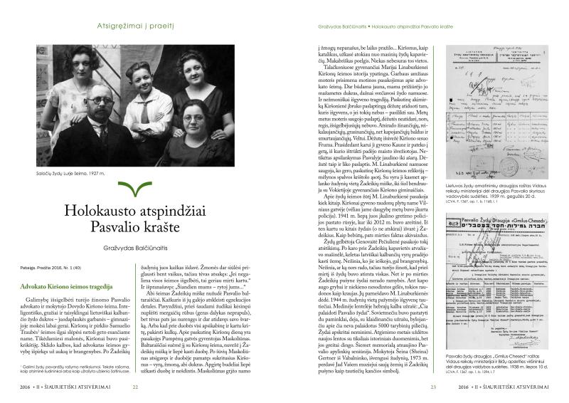Šiaurietiški atsivėrimai : Pasvalio krašto istorijos ir kultūros žurnalas 2016, nr. 2 (41)