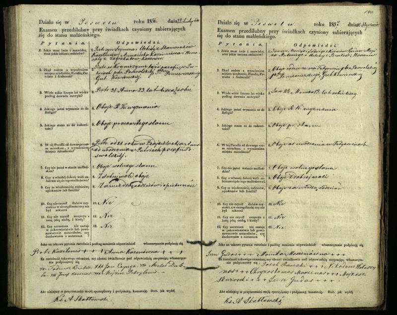 Pasvalio Romos katalikų parapijos bažnyčios 1849–1859 metų priešjungtuvinės apklausos knyga