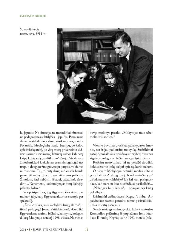 Šiaurietiški atsivėrimai : Pasvalio krašto istorijos ir kultūros žurnalas 2014, nr. 1 (36)
