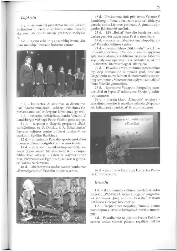Šiaurietiški atsivėrimai : Pasvalio krašto istorijos ir kultūros žurnalas 2011, nr. 2 (31)