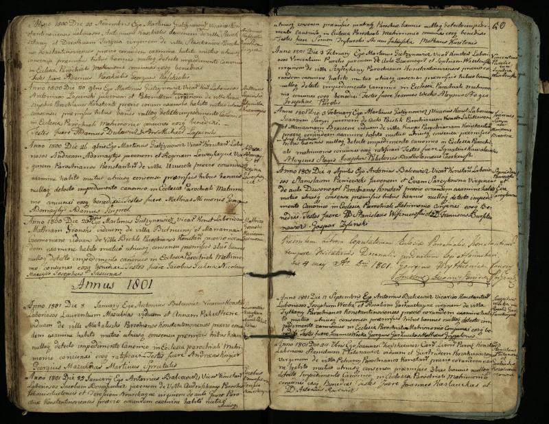 Vaškų (Konstantinavo) Romos katalikų parapijos bažnyčios 1766–1804 metų jungtuvių metrikų knyga