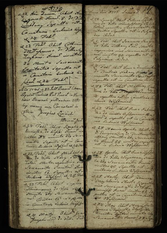 Vaškų (Konstantinavo) Romos katalikų parapijos bažnyčios 1763–1804 metų mirties metrikų knyga