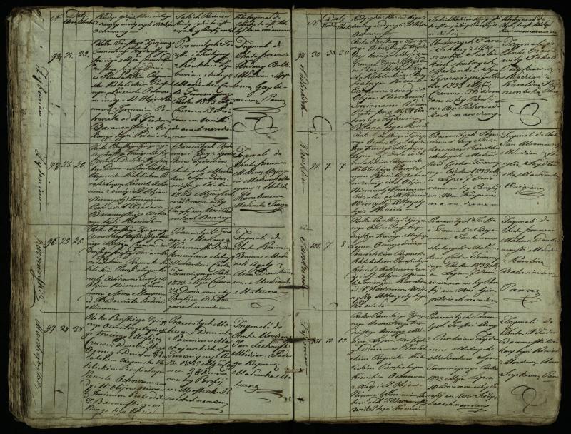 Pušaloto Romos katalikų parapijos bažnyčios 1828–1834 metų krikšto metrikų knyga