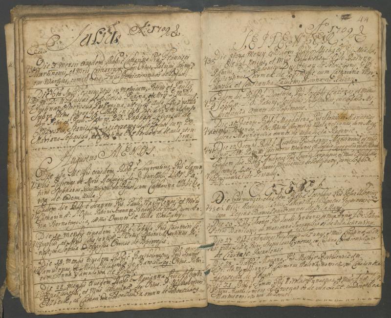 Pasvalio Romos katalikų parapijos bažnyčios 1703–1718 metų krikšto metrikų knyga