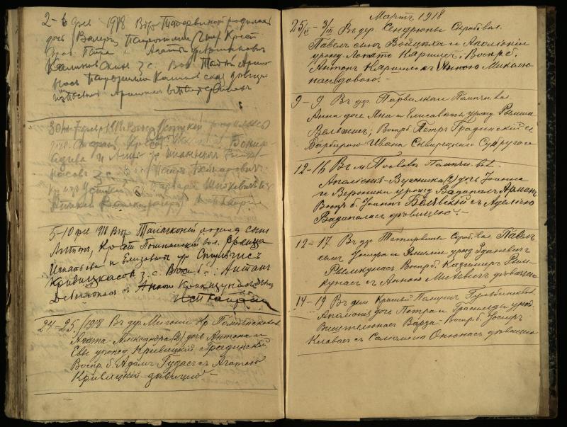 Pasvalio Romos katalikų parapijos bažnyčios 1909–1918 metų krikšto metrikų juodraštis
