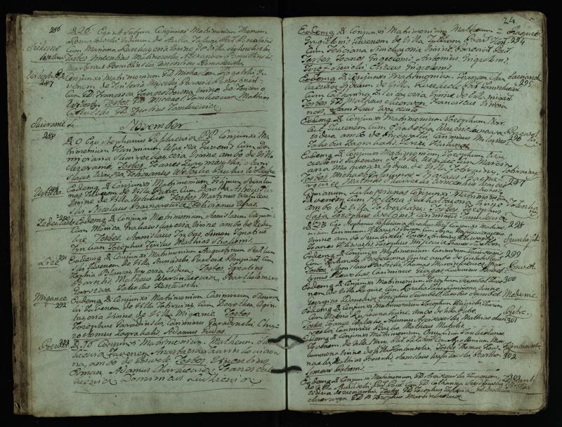 Pasvalio Romos katalikų parapijos bažnyčios 1793–1824 metų jungtuvių metrikų knyga