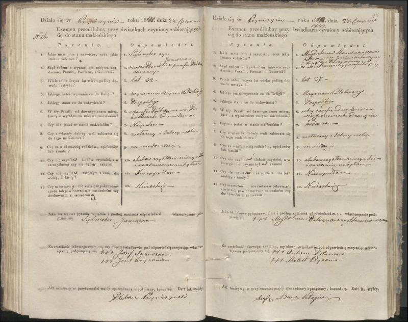 Krinčino Romos katalikų parapijos bažnyčios 1840–1844 metų priešjungtuvinės apklausos knyga
