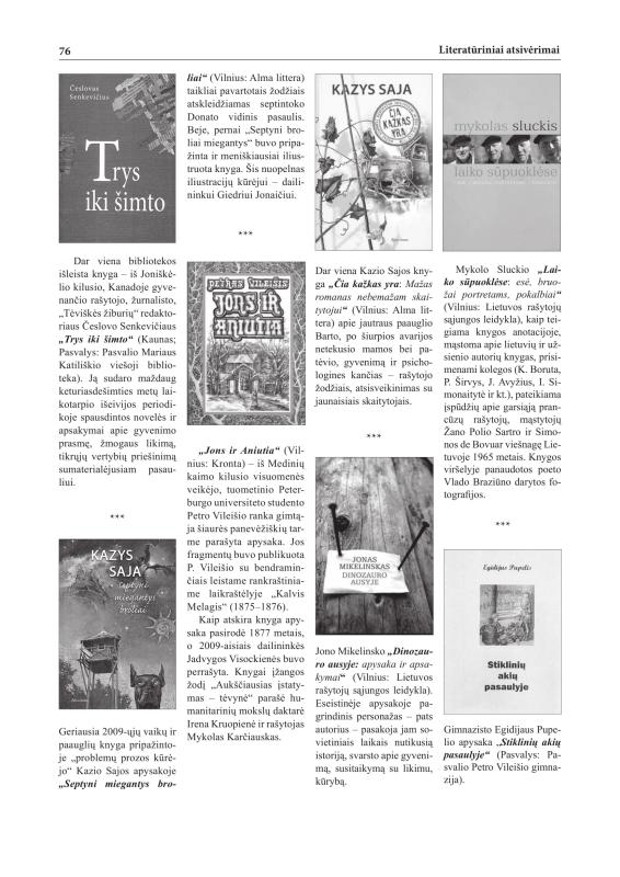 Šiaurietiški atsivėrimai : Pasvalio krašto istorijos ir kultūros žurnalas 2010, nr. 1 (28)