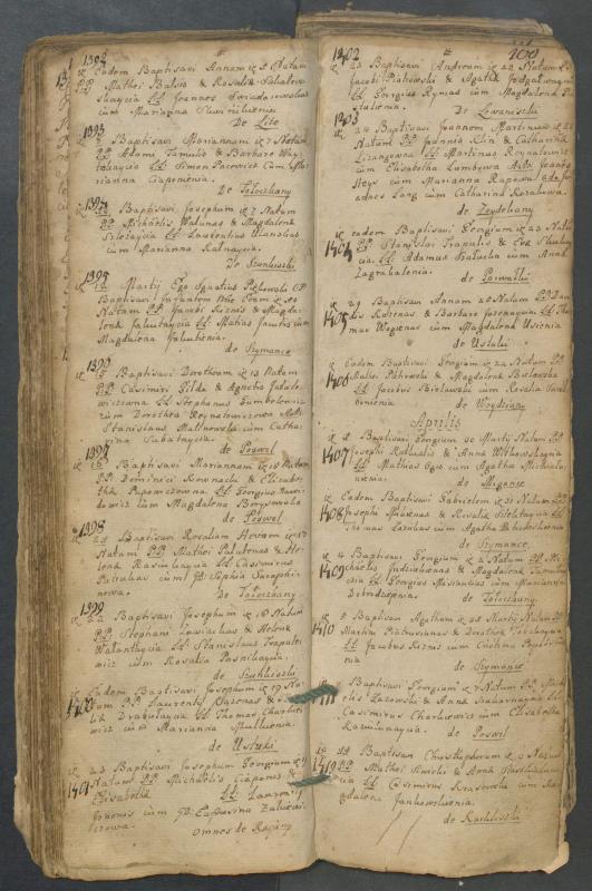 Pasvalio Romos katalikų parapijos bažnyčios 1749–1772 metų krikšto metrikų knyga