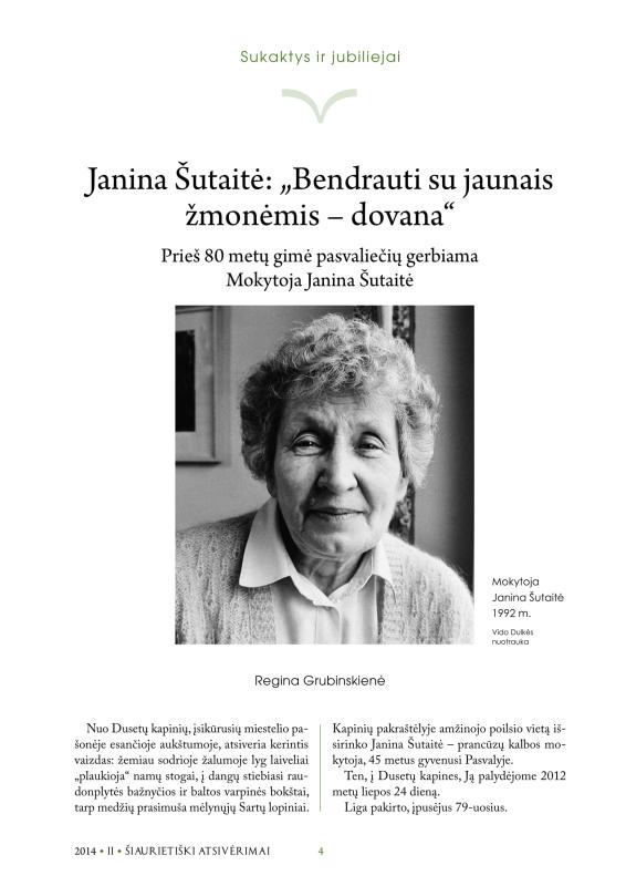Šiaurietiški atsivėrimai : Pasvalio krašto istorijos ir kultūros žurnalas 2014, nr. 2 (37)