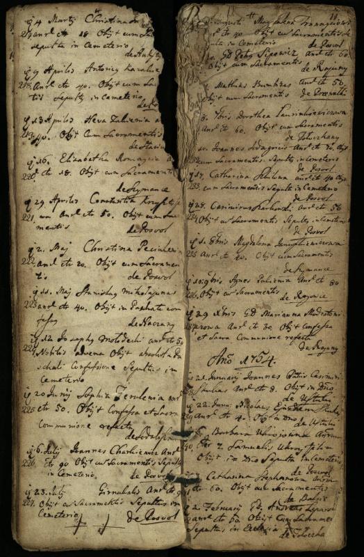 Pasvalio Romos katalikų parapijos bažnyčios 1744–1776 metų mirties metrikų knyga