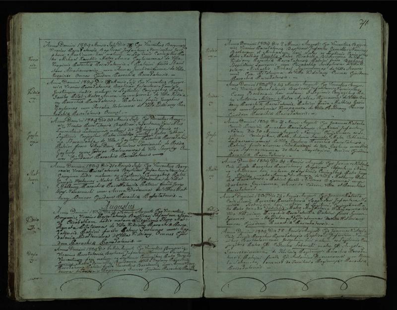 Pušaloto Romos katalikų parapijos bažnyčios 1802–1814 metų krikšto metrikų knyga