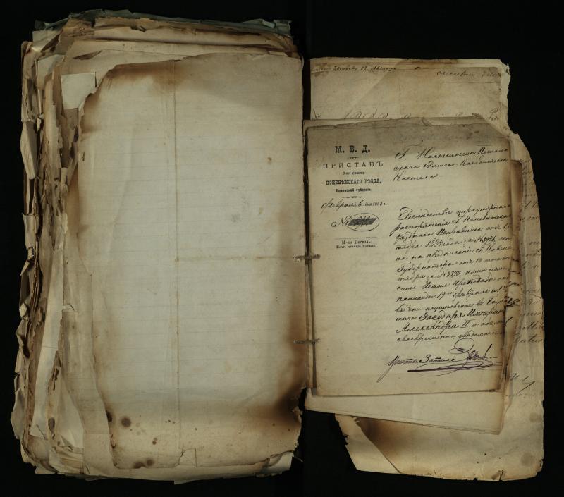 Pušaloto Romos katalikų parapijos bažnyčios 1884–1900 metų gaunamų raštų knyga