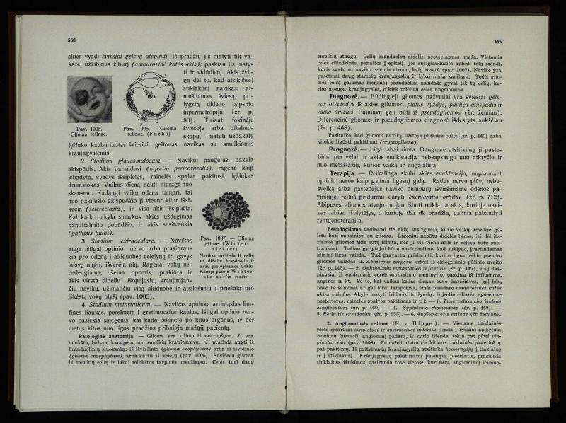 Akių ligų vadovas / Petras Avižonis. – Kaunas: Medicinos fakultetao leidinys, 1940. – VIII, 841, [2] p., 18 iliustr. lap.