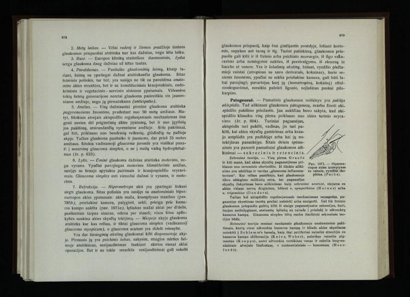 Akių ligų vadovas / Petras Avižonis. – Kaunas: Medicinos fakultetao leidinys, 1940. – VIII, 841, [2] p., 18 iliustr. lap.