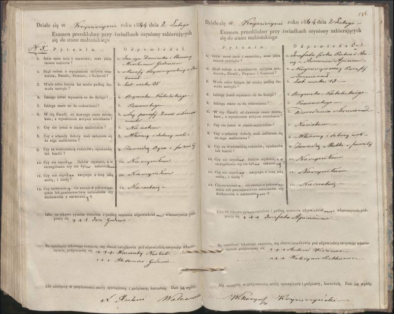Krinčino Romos katalikų parapijos bažnyčios 1840–1844 metų priešjungtuvinės apklausos knyga