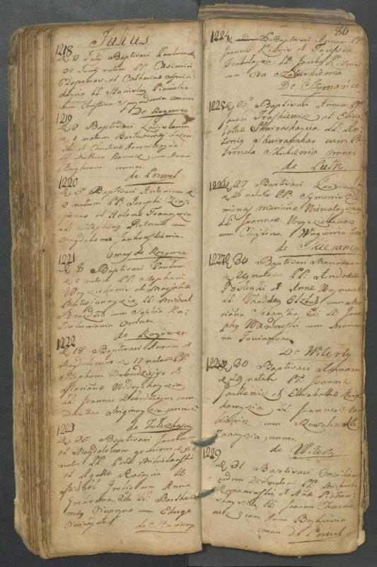 Pasvalio Romos katalikų parapijos bažnyčios 1749–1772 metų krikšto metrikų knyga