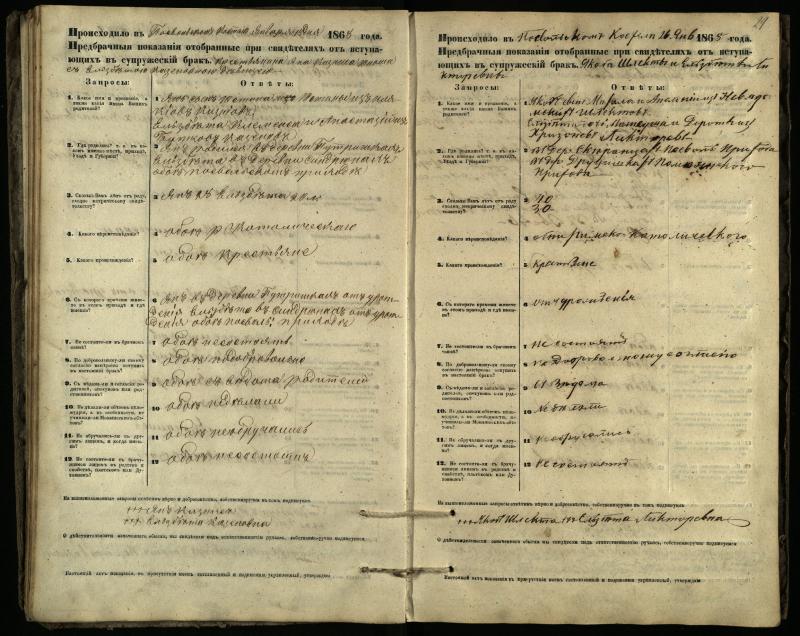 Pasvalio Romos katalikų parapijos bažnyčios 1866–1876 metų priešjungtuvinės apklausos knyga