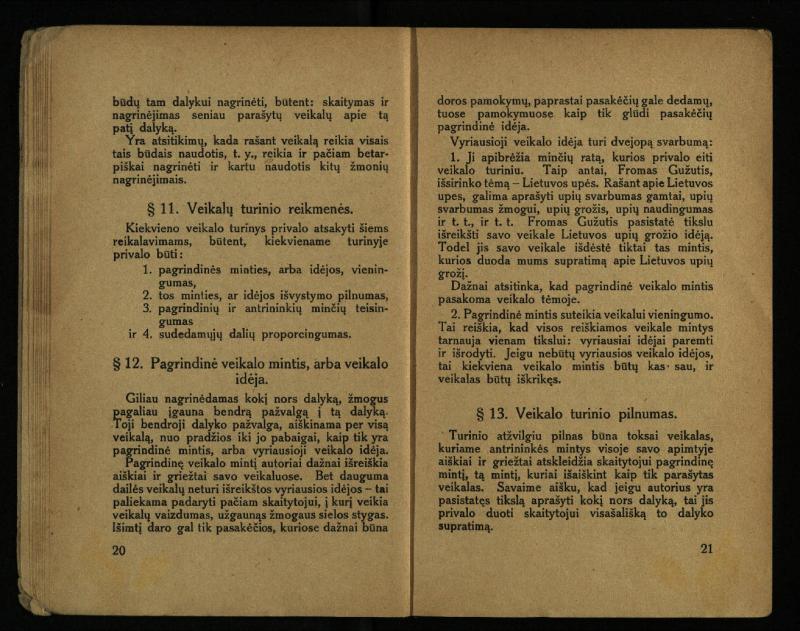 Literatūros teorija : vadovėlis aukštesniosioms mokykloms / K. Bizauskas. – 3 -ias leid. – Kaunas, 1922. – 199 p.