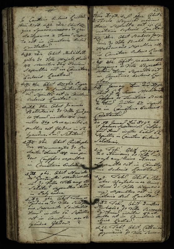 Vaškų (Konstantinavo) Romos katalikų parapijos bažnyčios 1763–1804 metų mirties metrikų knyga