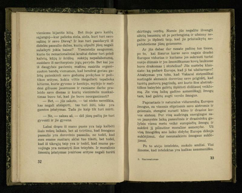 Nacionalizmas: nacionalizmas Vakaruose; Nacionalizmas Japonijoj; Nacionalizmas Indijoj / Rabindranath Tagore. – Kaunas: [s.n.], 1937. – 122, [2] p.