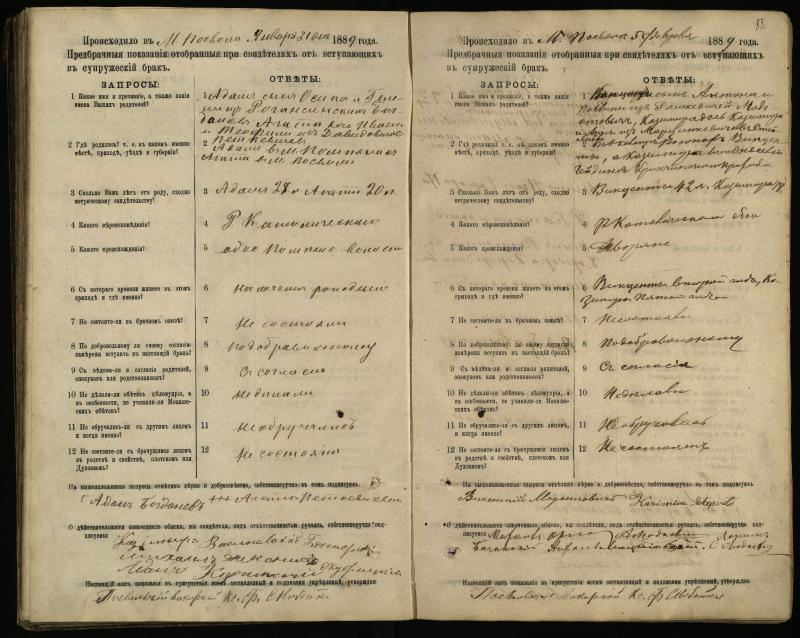 Pasvalio Romos katalikų parapijos bažnyčios 1885–1894 metų priešjungtuvinės apklausos knyga