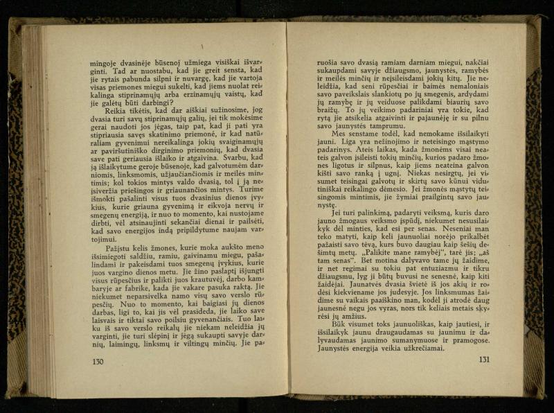 Minties galybė / Orison Swett Marden. – Kaunas: Fakelo leidinys, 1937. – 149, [2] p.