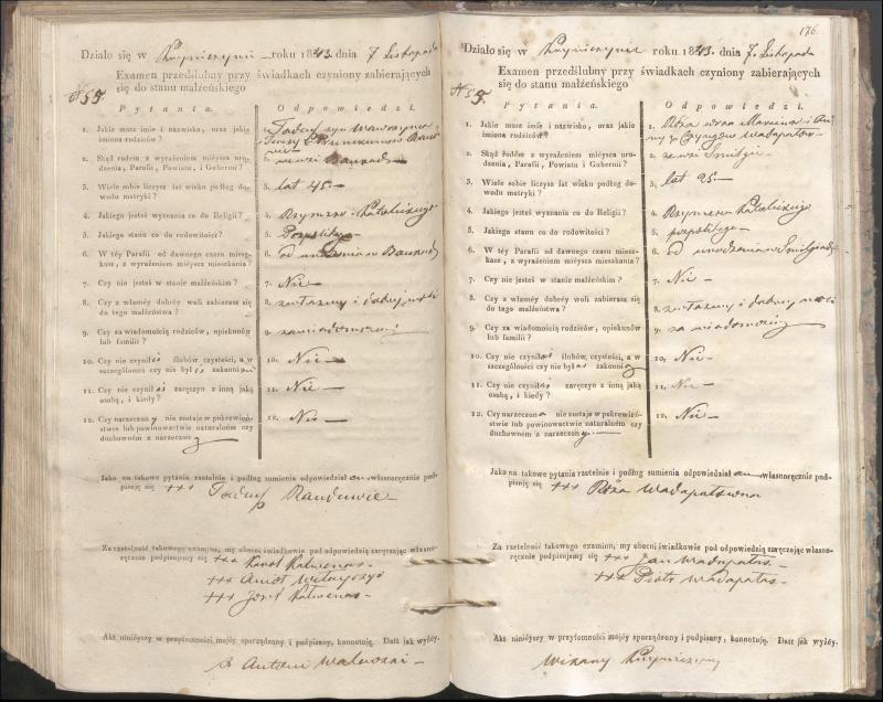 Krinčino Romos katalikų parapijos bažnyčios 1840–1844 metų priešjungtuvinės apklausos knyga