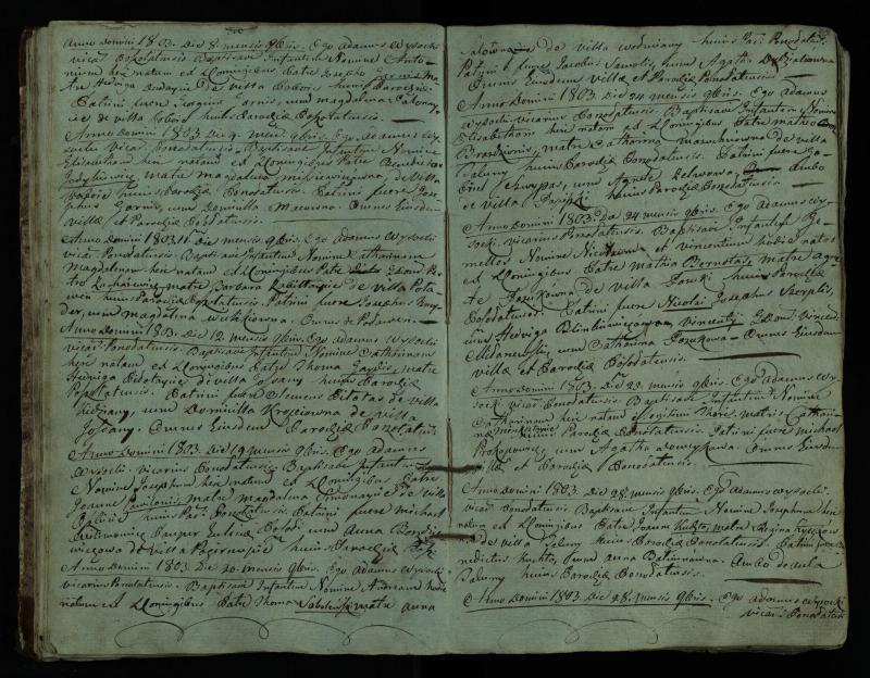 Pušaloto Romos katalikų parapijos bažnyčios 1802–1814 metų krikšto metrikų knyga