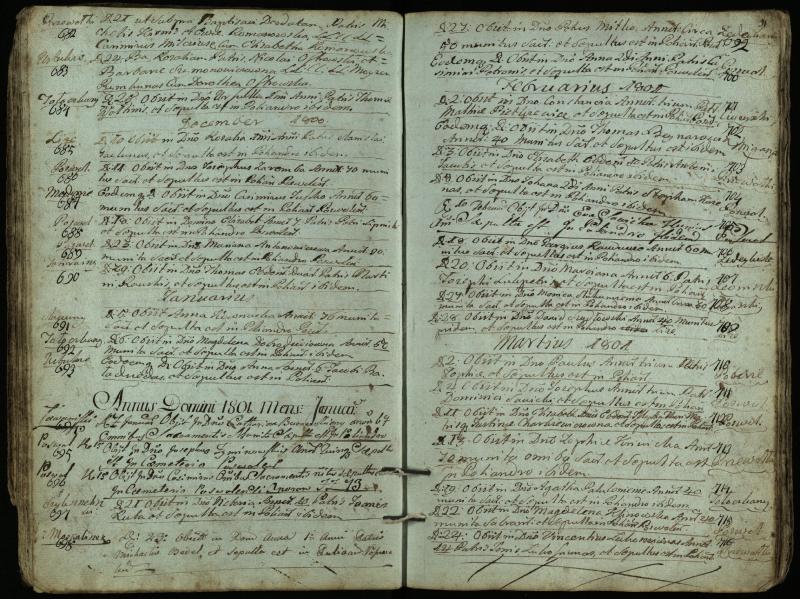 Pasvalio Romos katalikų parapijos bažnyčios 1794–1819 metų mirties metrikų knyga