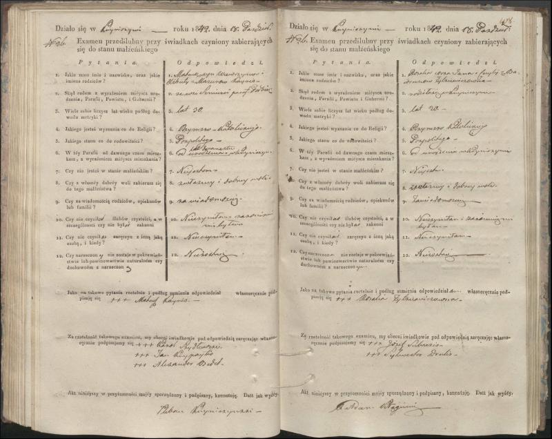 Krinčino Romos katalikų parapijos bažnyčios 1840–1844 metų priešjungtuvinės apklausos knyga