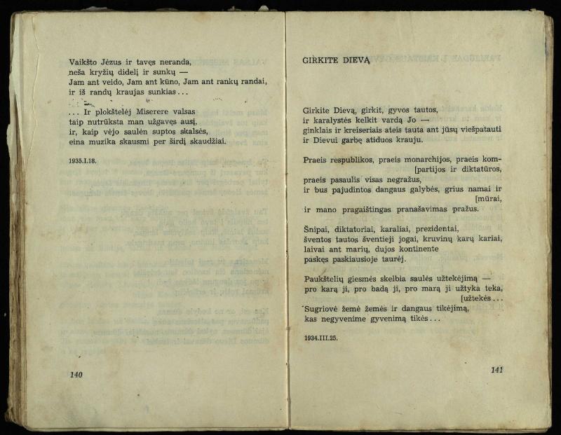 Per pasaulį keliauja žmogus : rinktinė poezija