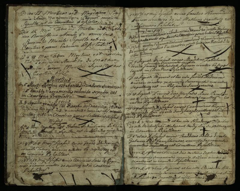 Pušaloto Romos katalikų parapijos bažnyčios 1785–1810 metų mirties metrikų knyga