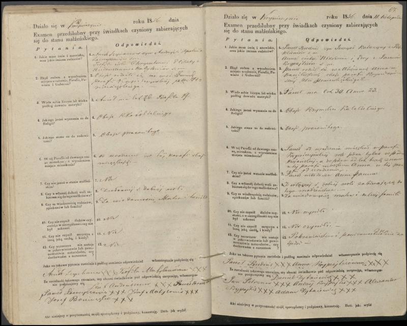 Krinčino Romos katalikų parapijos bažnyčios 1853–1862 metų priešjungtuvinės apklausos knyga