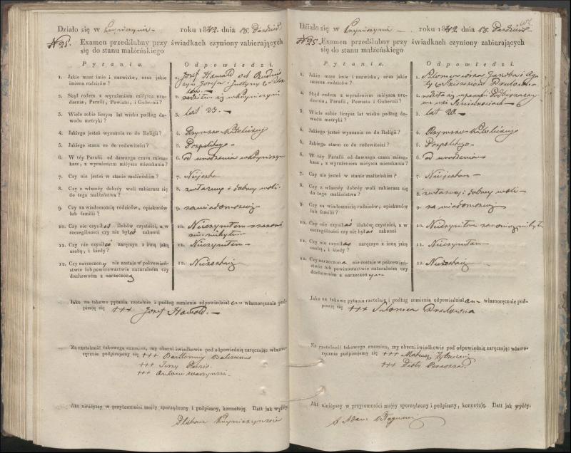 Krinčino Romos katalikų parapijos bažnyčios 1840–1844 metų priešjungtuvinės apklausos knyga