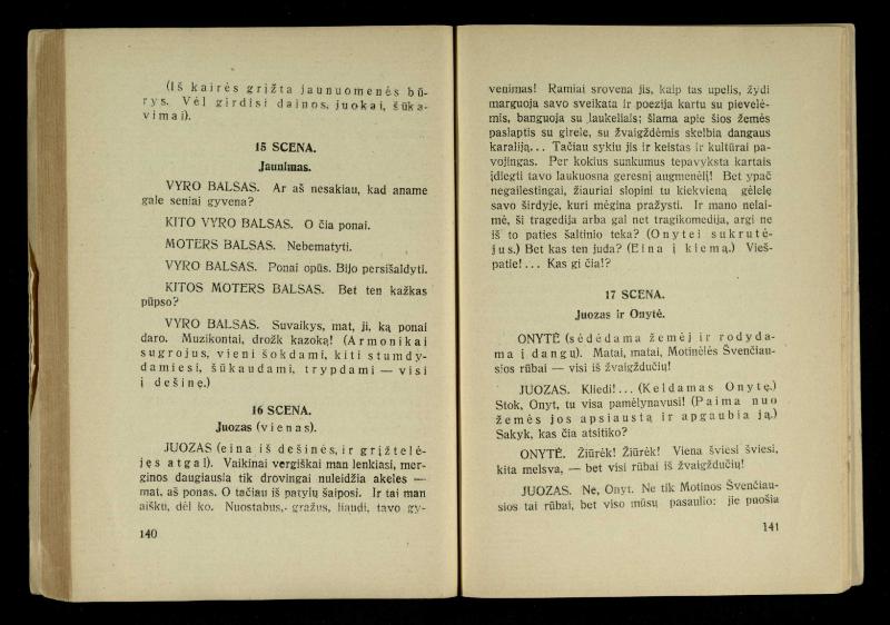 Kur laimė? : 5 veiksmų drama / J. Dobilas. – Kaunas: autoriaus leidinys, 1930. – 165, [1] p.