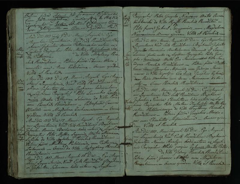 Pušaloto Romos katalikų parapijos bažnyčios 1802–1814 metų krikšto metrikų knyga