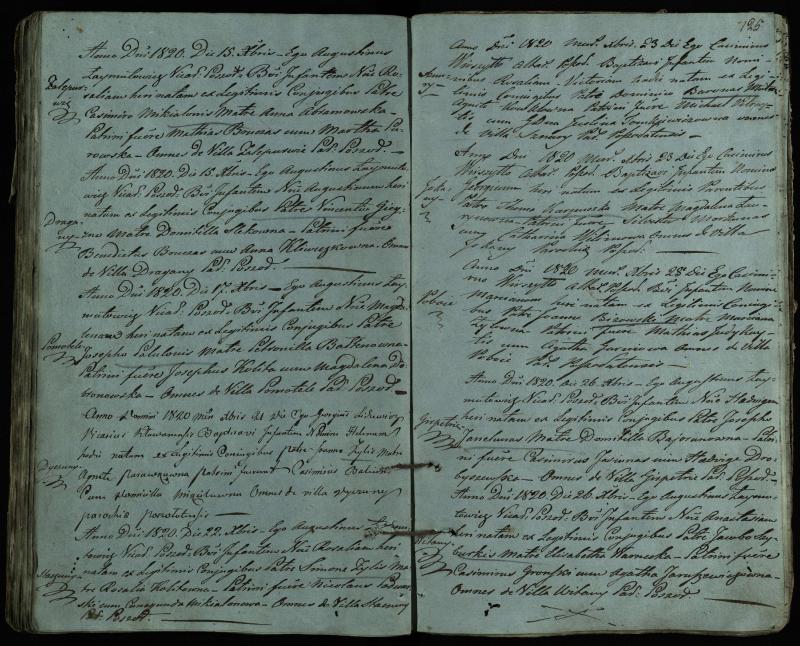 Pušaloto Romos katalikų parapijos bažnyčios 1814–1822 metų krikšto metrikų knyga