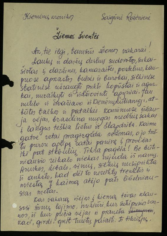 Apie mane ir aš apie kitus: straipsniai, žinutės, informacijos, pastabos spaudos puslapiuose. Nuo 1990 m.  / Rožėnienė, Saigūnė. – Biržai