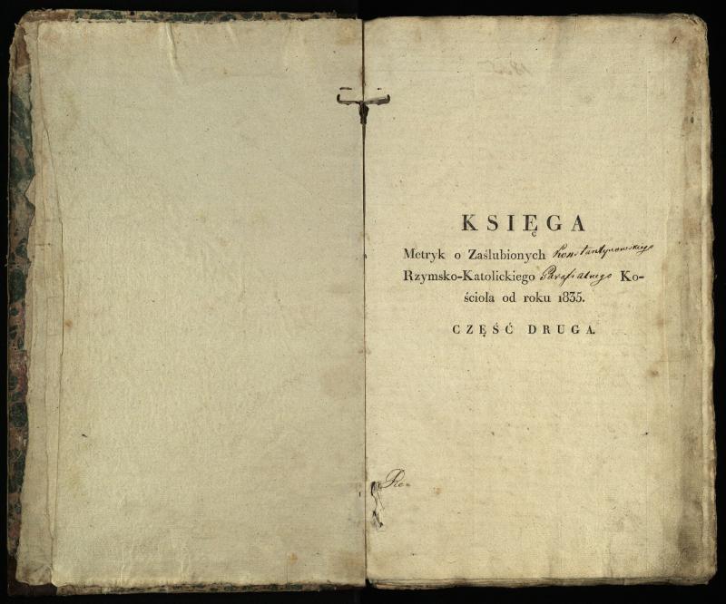 Vaškų (Konstantinavo) Romos katalikų parapijos bažnyčios 1835–1848 metų jungtuvių metrikų knyga