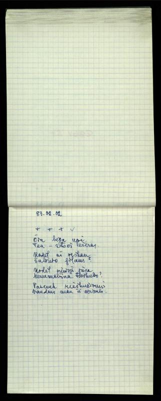 Poeto Jono Vytauto Nistelio eilėraščių sąsiuvinis