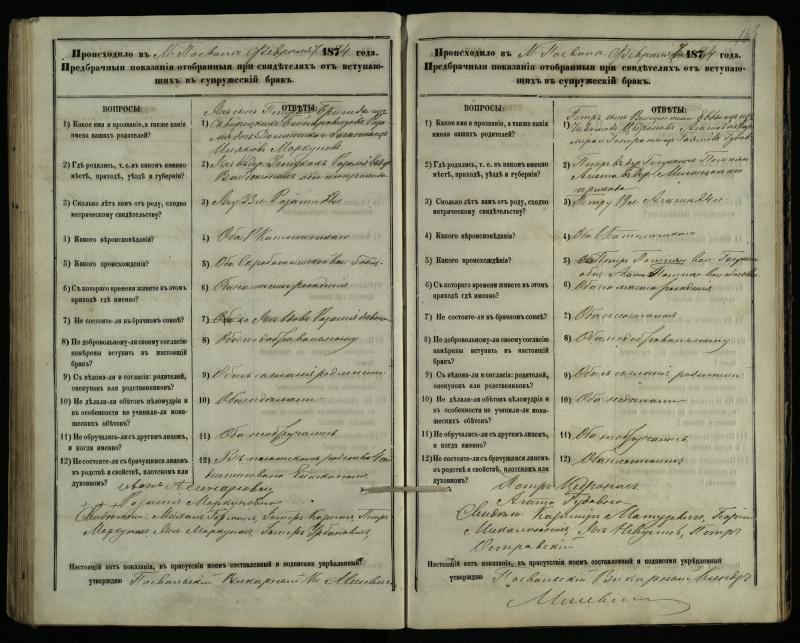 Pasvalio Romos katalikų parapijos bažnyčios 1876–1885 metų priešjungtuvinės apklausos knyga
