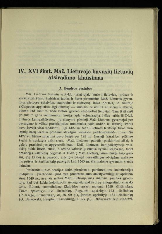 Tautiniai santykiai Maž. Lietuvoje ligi Didžiojo karo istorijos ir statistikos šviesoje
/ Vincas Vileišis. – Kaunas: Politinių ir socialinių mokslų institutas, 1935. – 271, [3] p.