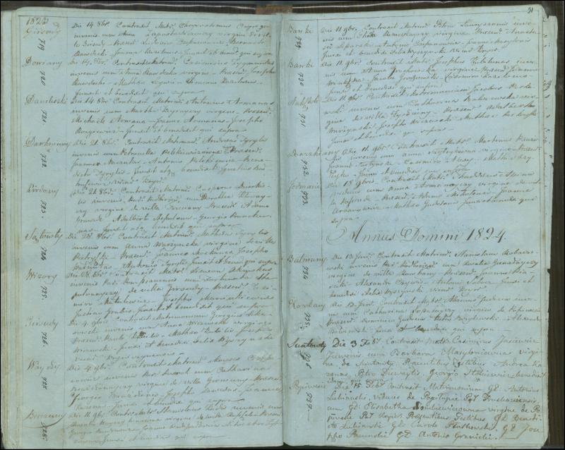 Krinčino Romos katalikų parapijos bažnyčios 1803–1826 metų jungtuvių metrikų knyga