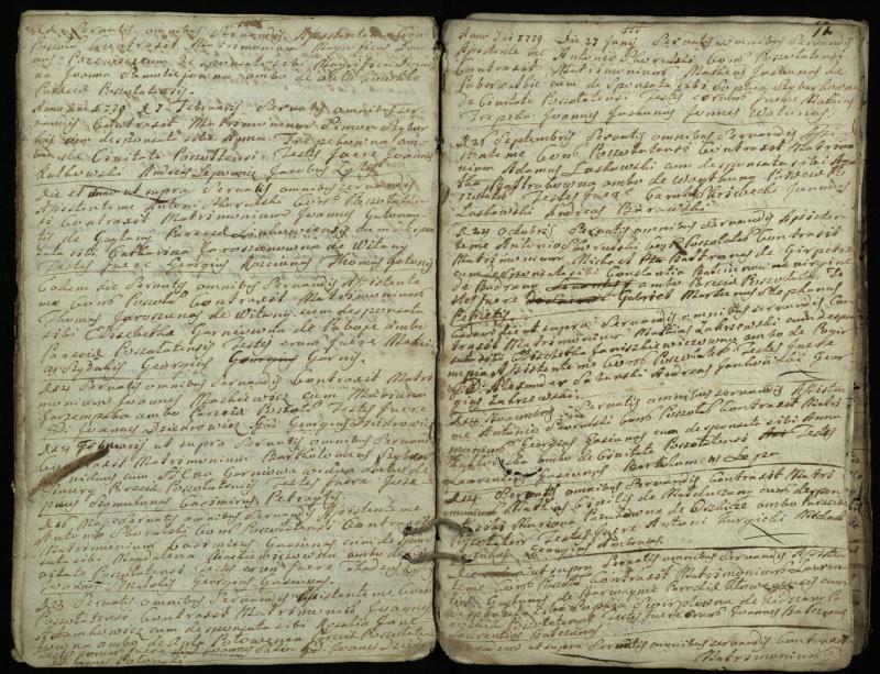 Pušaloto Romos katalikų parapijos bažnyčios 1772–1784 metų jungtuvių metrikų knyga