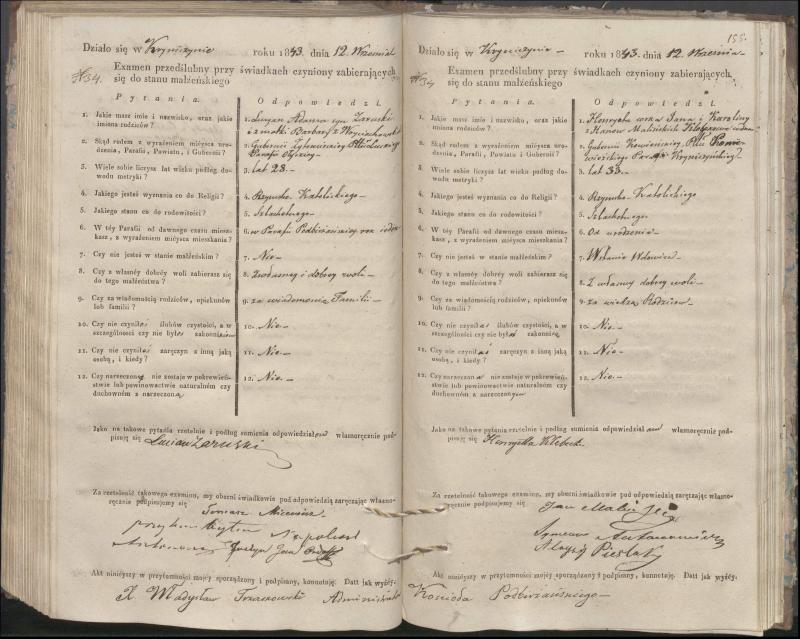 Krinčino Romos katalikų parapijos bažnyčios 1840–1844 metų priešjungtuvinės apklausos knyga
